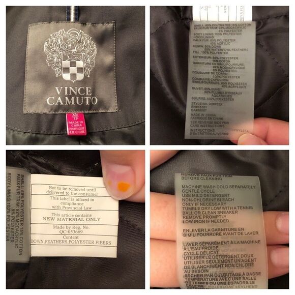 Vince Camuto Faux Fur Hooded Jacket Size XS - Picture 11 of 12